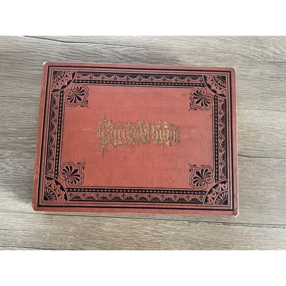 Victorian Trade Card Double Sided Scrapbook Album Over 100 Cards And Images - Picture 1 of 16